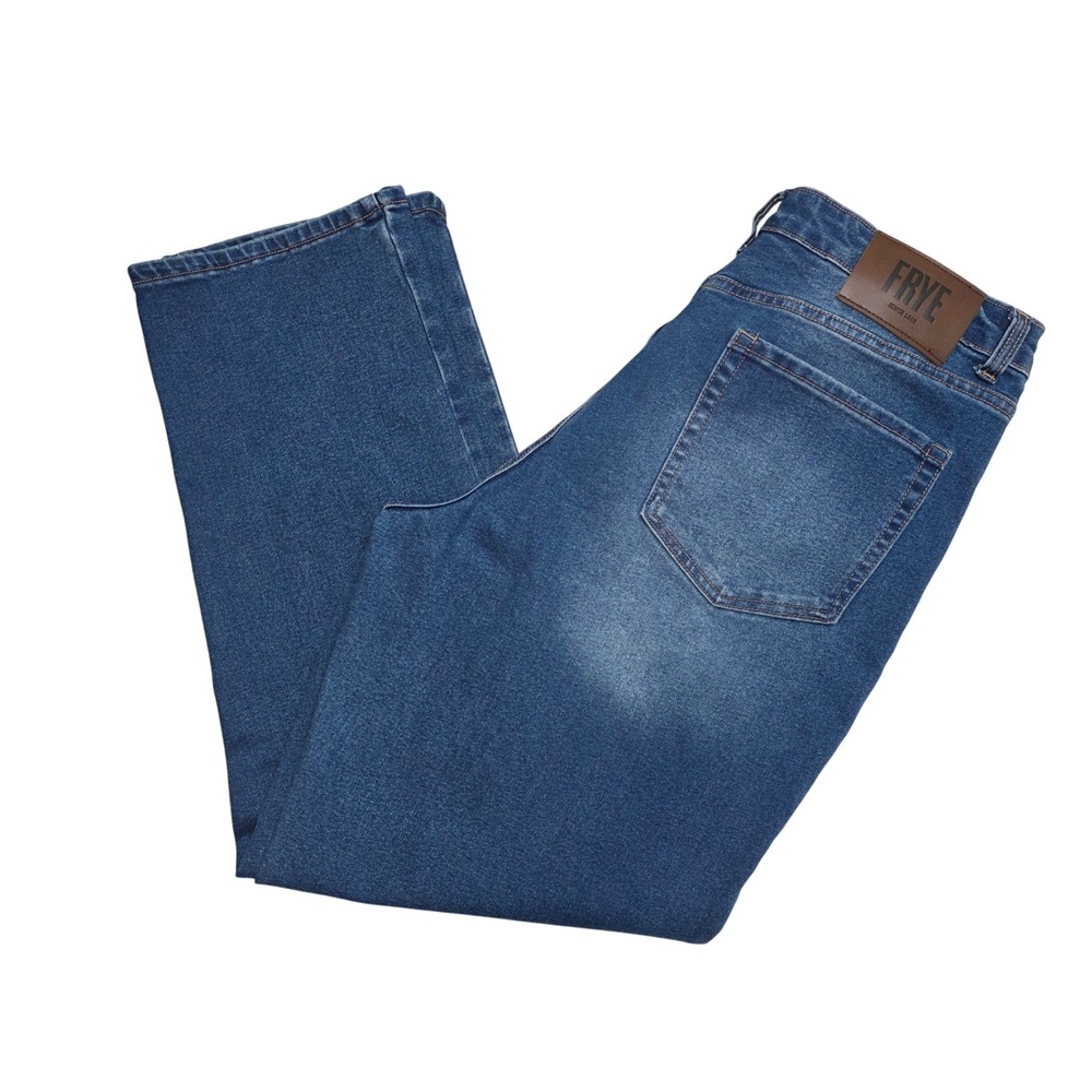 FRYE Womens Jeans Denim Straight Leg Medium Wash Size 12 28 Inseam
